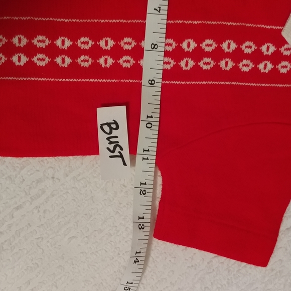 5/$20 SALE Red Creative Knits by Sternberg vintage suspenders 50s / 60s romper - Picture 9 of 13